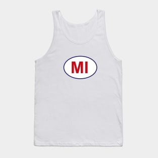 Michigan State Sticker Tank Top